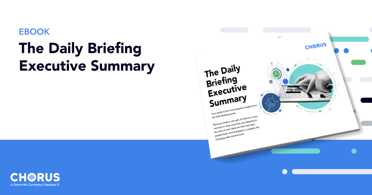 The Daily Briefing Executive Summary Chorus.ai