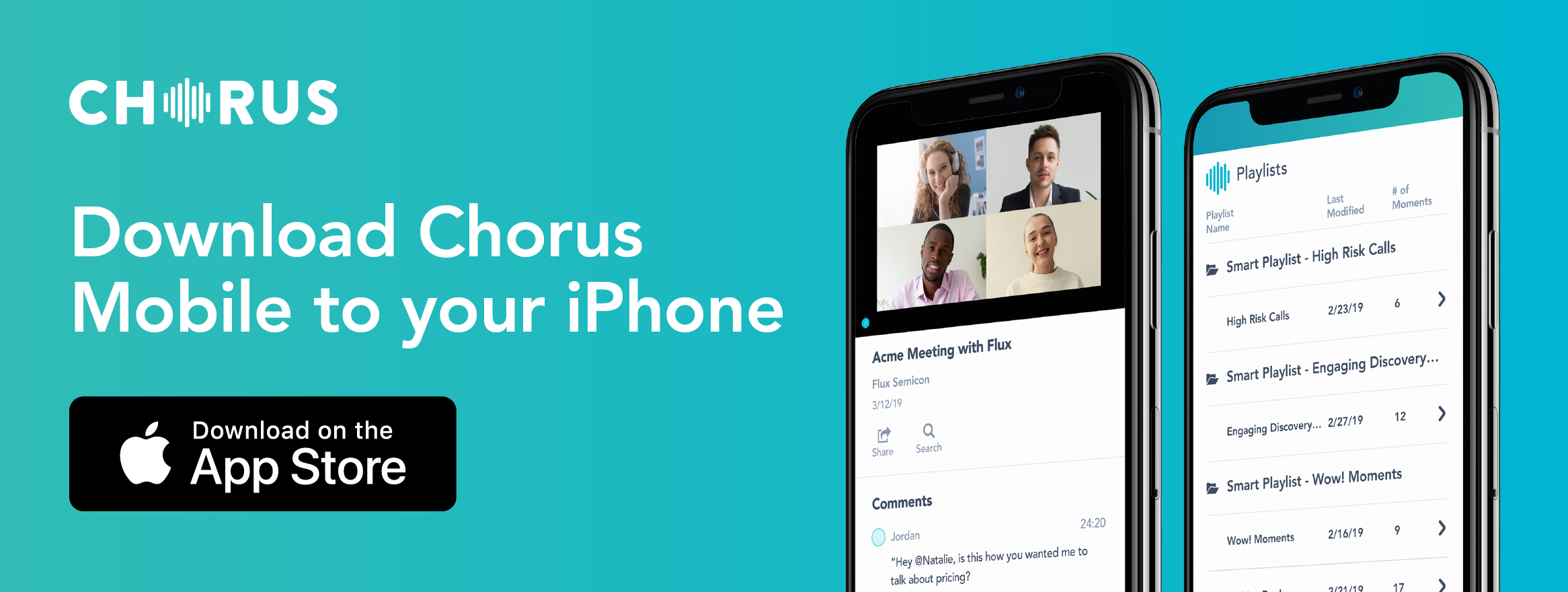 The Chorus.ai Mobile App is here! Conversation Intelligence on the go.